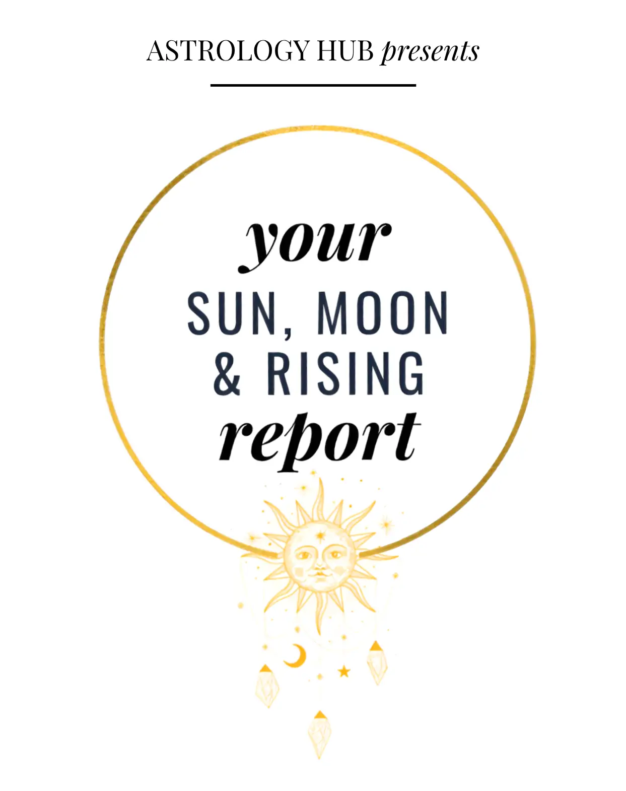 Sun, Moon & Rising Report