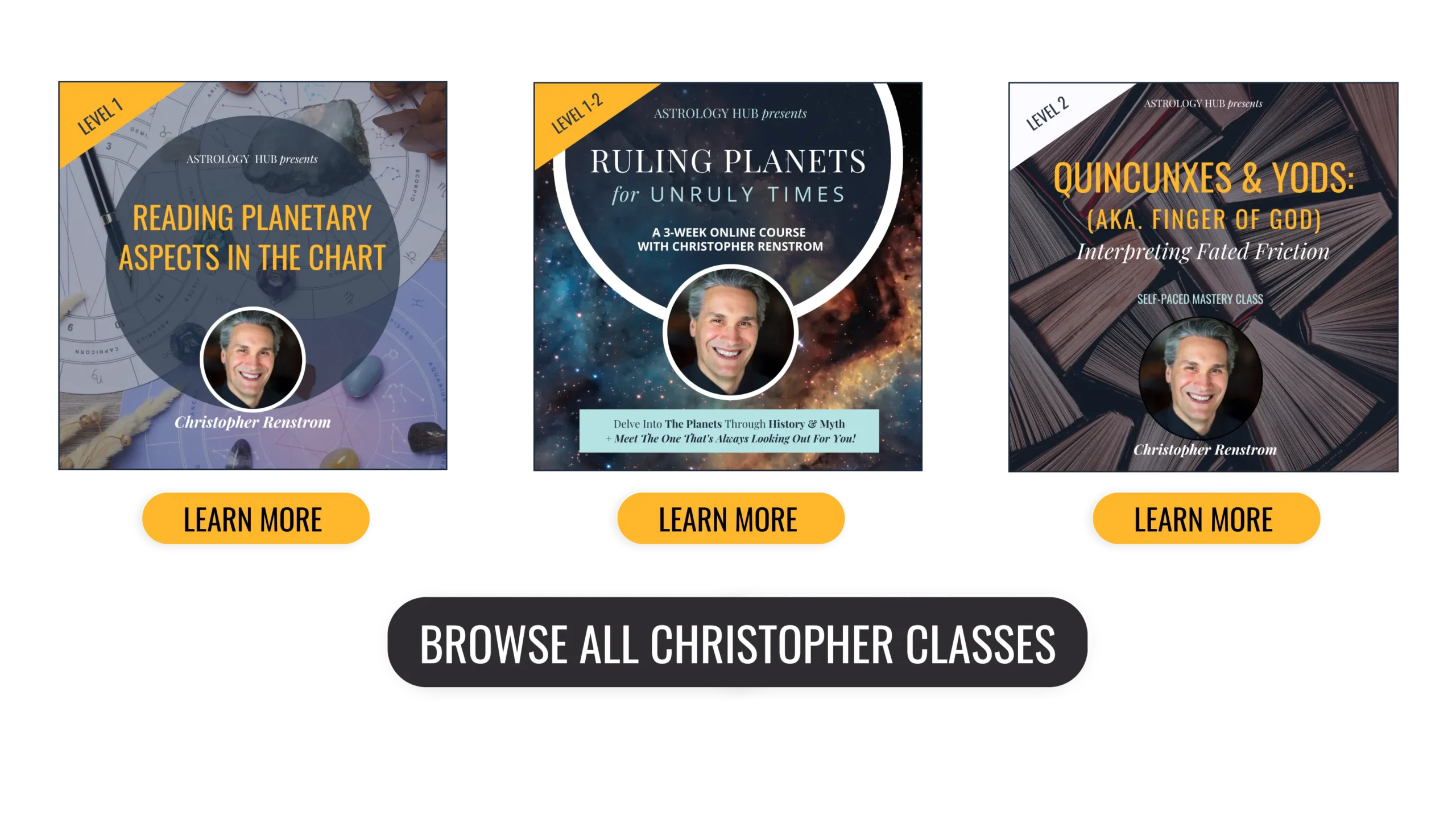 CHRISTOPHER'S CLASSES ON HOROSCOPE PAGE