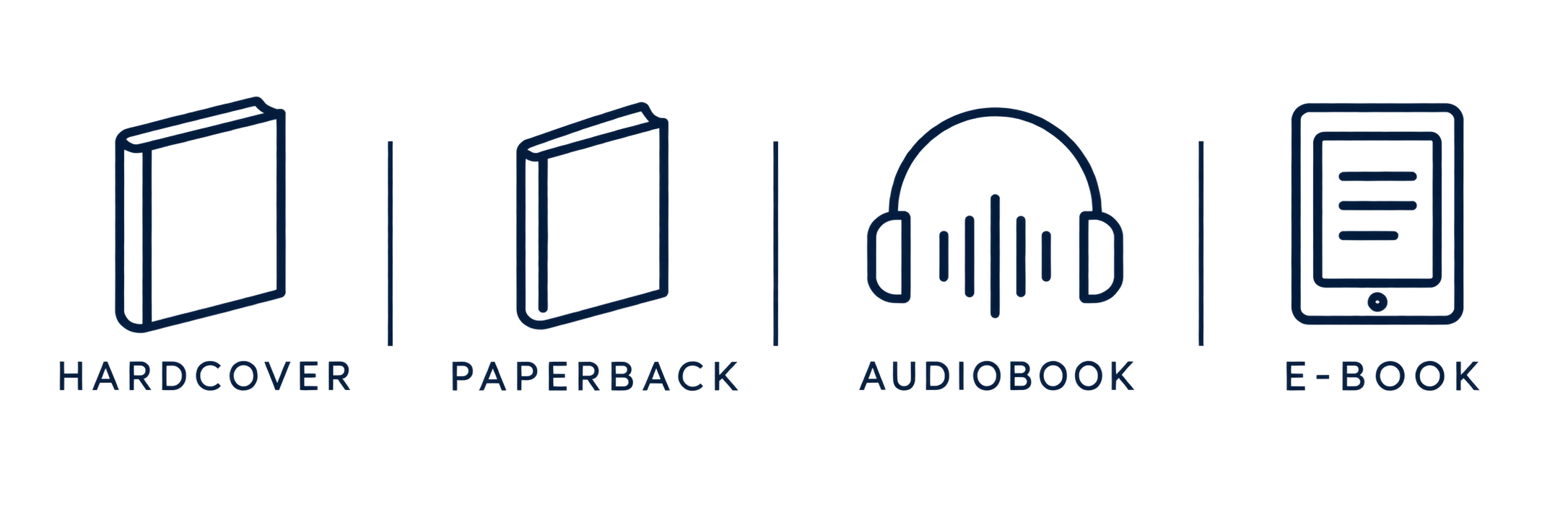 Minimal Book Format Icons Banner